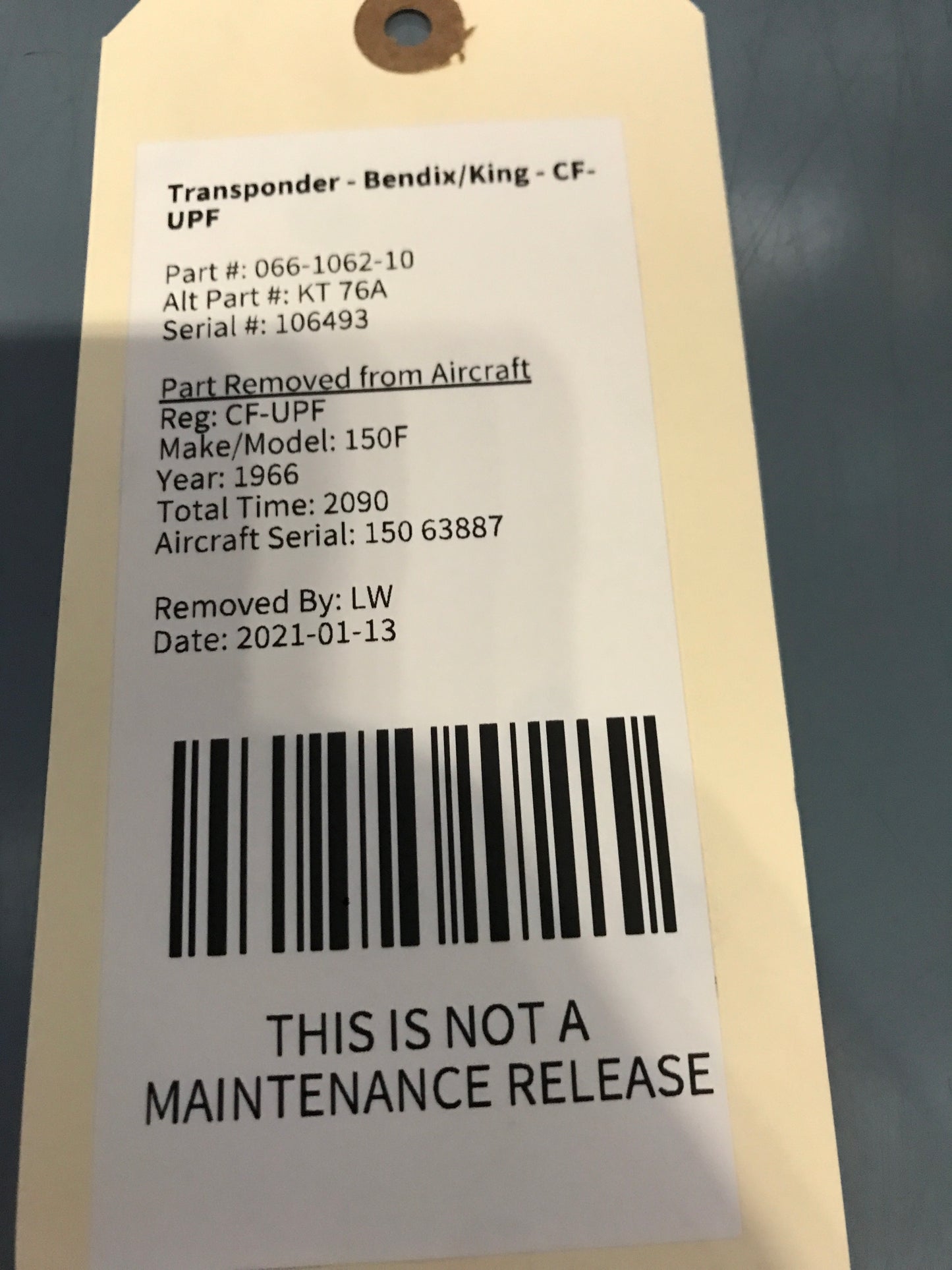 Transponder - Bendix/King - CF-UPF