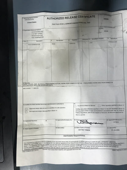 Tach Generator - Task Corporation - PS Surplus