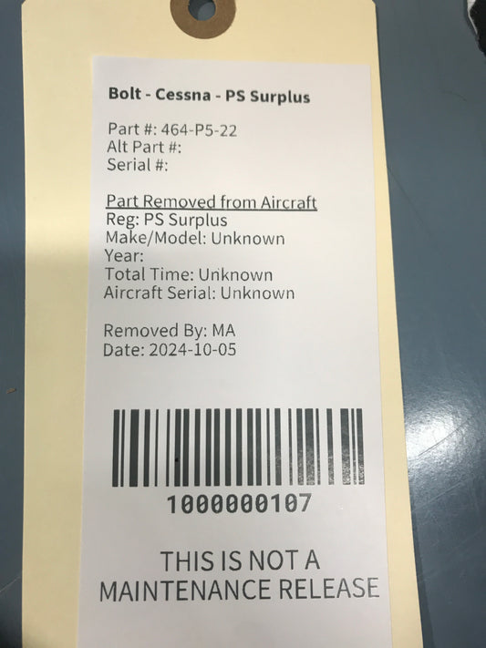 Bolt - Cessna - PS Surplus