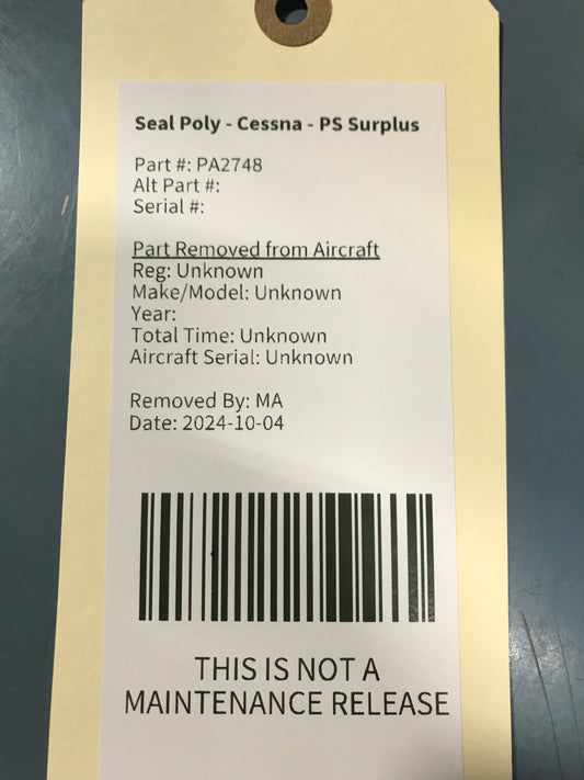 Seal Poly - Cessna - PS Surplus