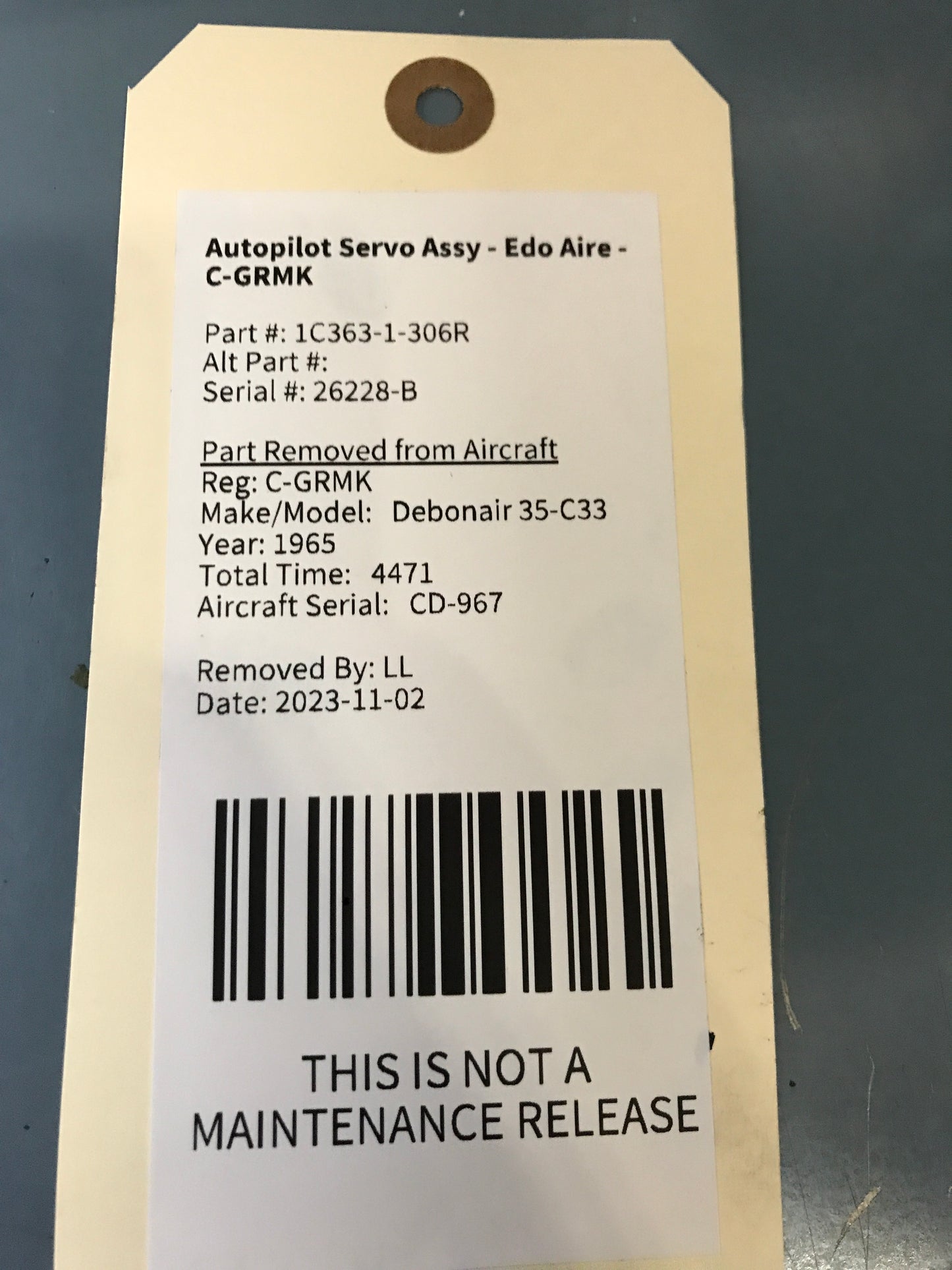 Autopilot Servo Assy - Edo Aire - C-GRMK