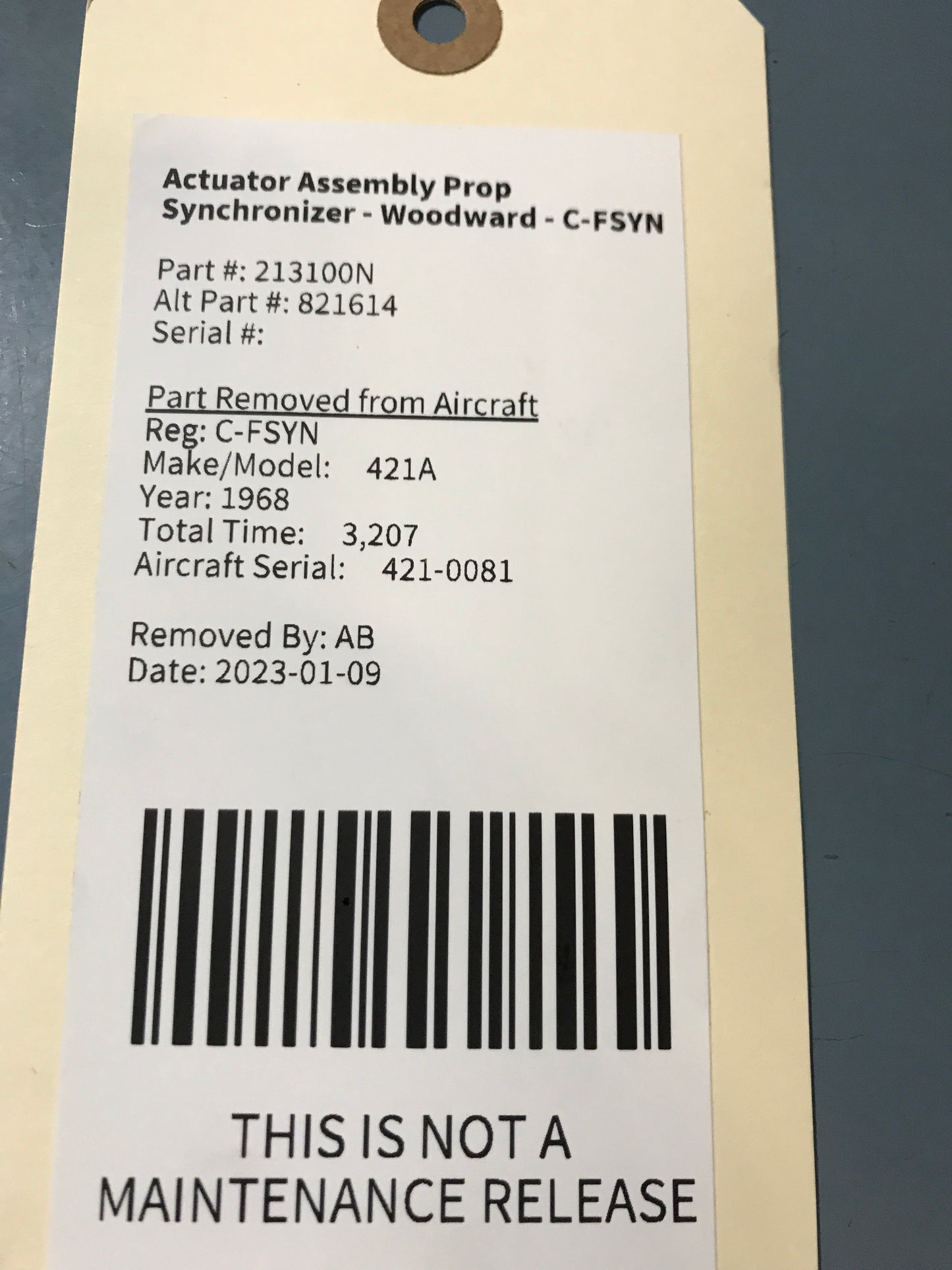 Actuator Assembly Prop Synchronizer - Woodward - C-FSYN