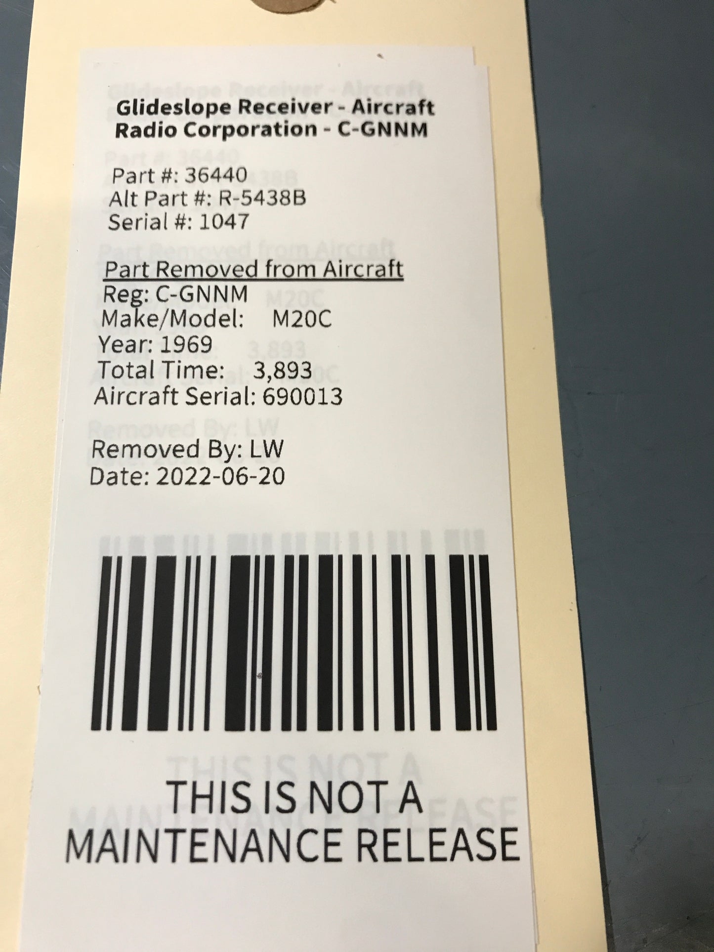 Glideslope Receiver - Aircraft Radio Corporation - C-GNNM