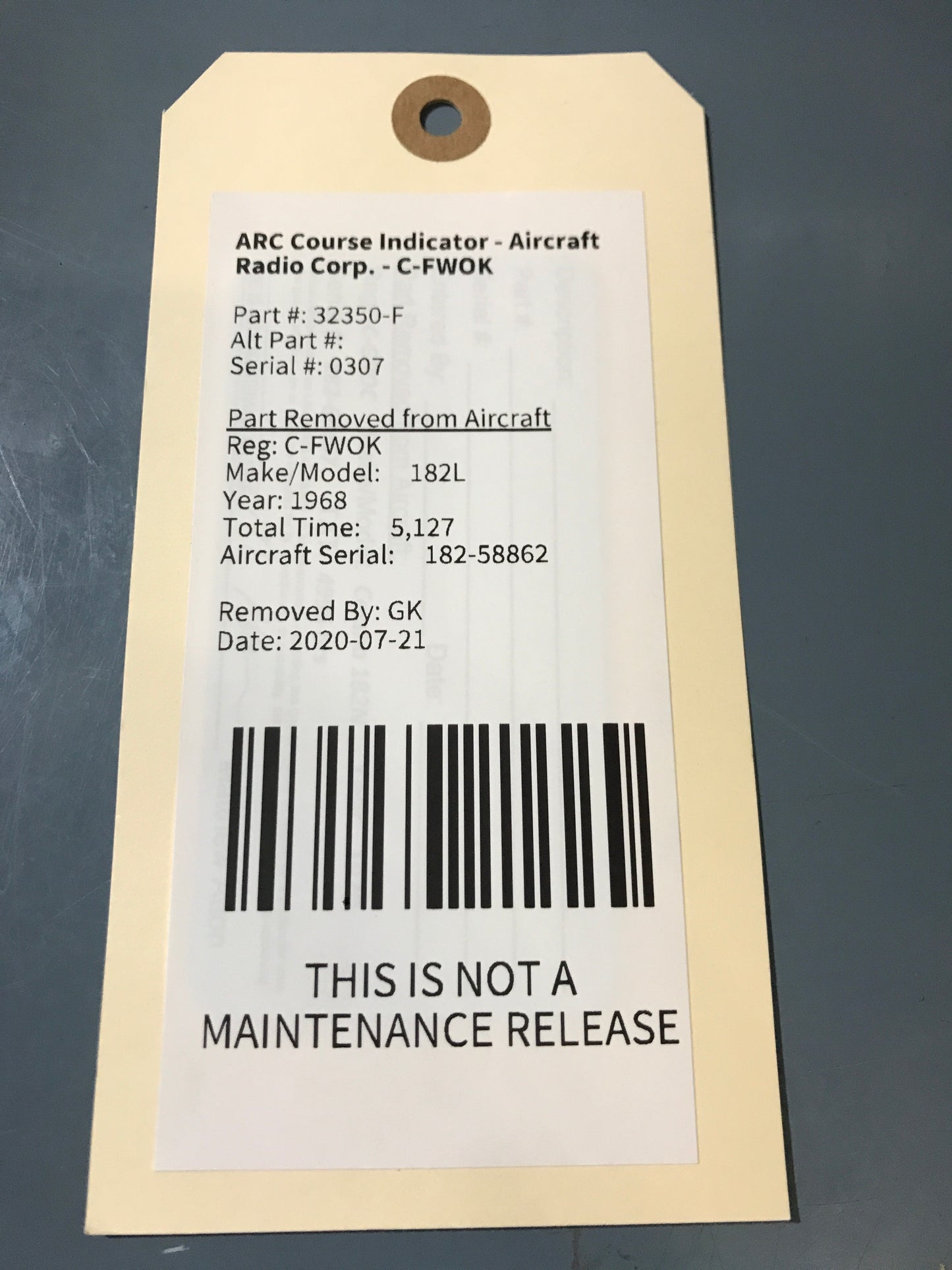 ARC Course Indicator - Aircraft Radio Corp. - C-FWOK