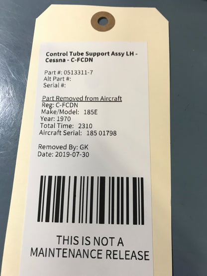 Control Tube Support Assy LH - Cessna - C-FCDN