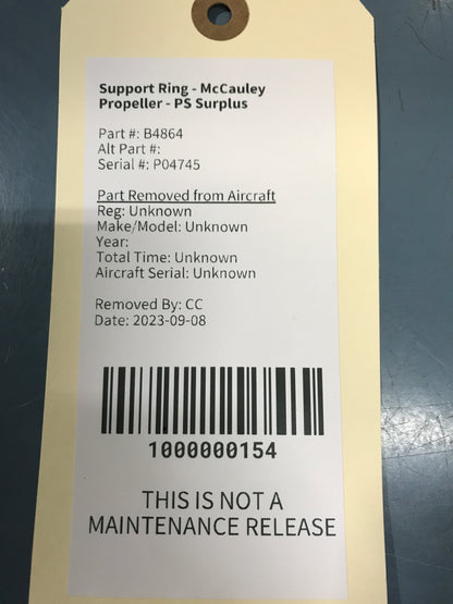 Support Ring - McCauley Propeller - PS Surplus