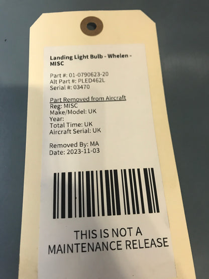 Landing Light Bulb - Whelen - MISC