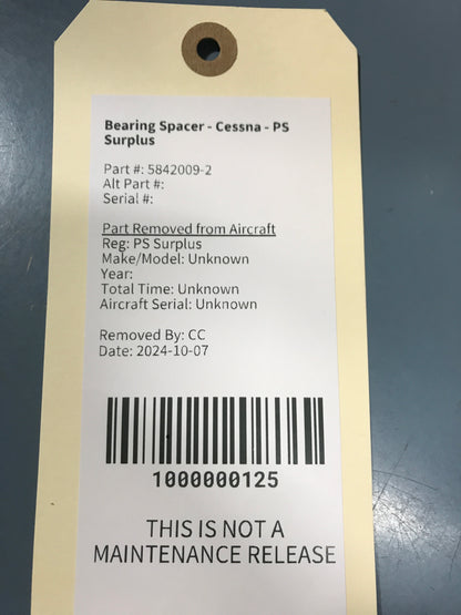 Bearing Spacer - Cessna - PS Surplus