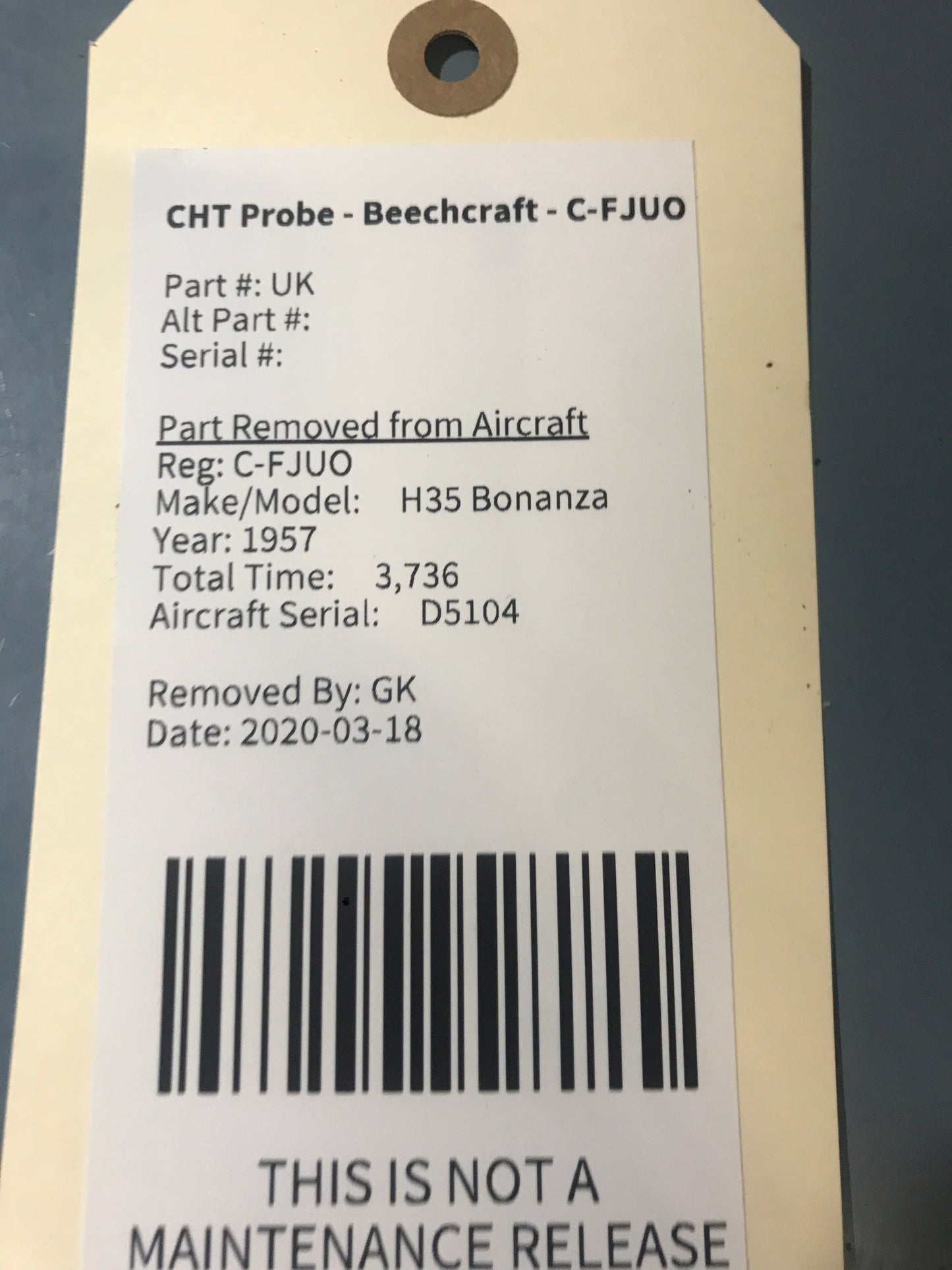 CHT Probe - Beechcraft - C-FJUO