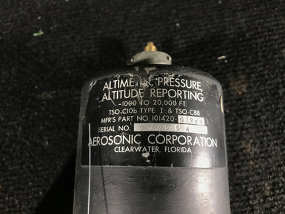 Altimeter - Aerosonic Altitude Reporting - C-GRMK