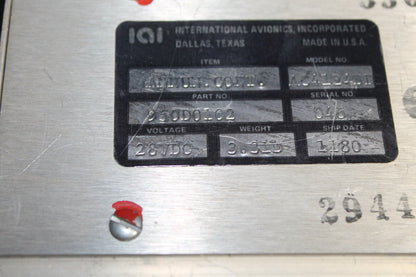 Annunciator Control Module - International Avionics Inc - I-CODE (#950D0102)