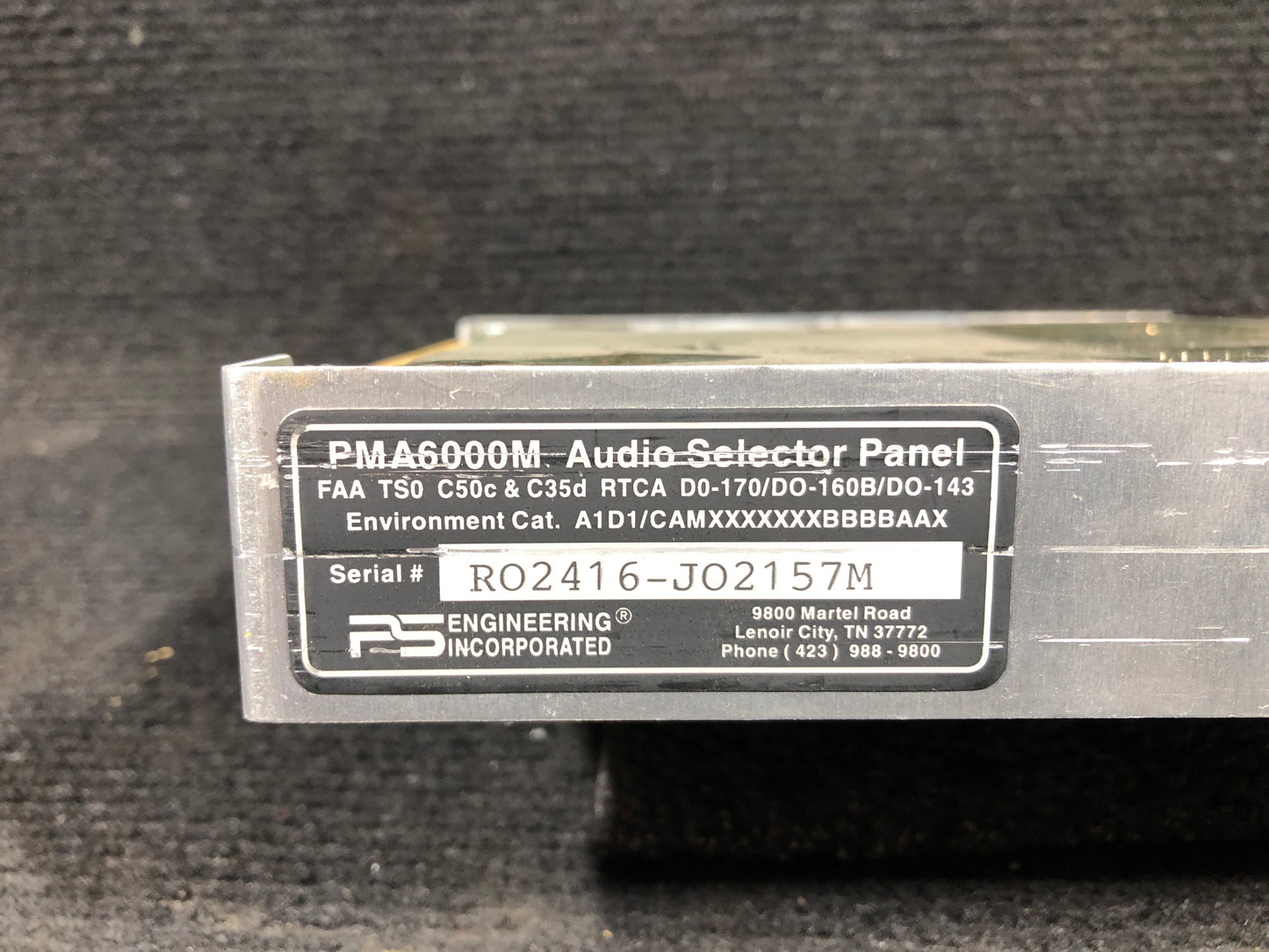 Audio Panel With Marker Beacon- PS Engineering - C-FFTB