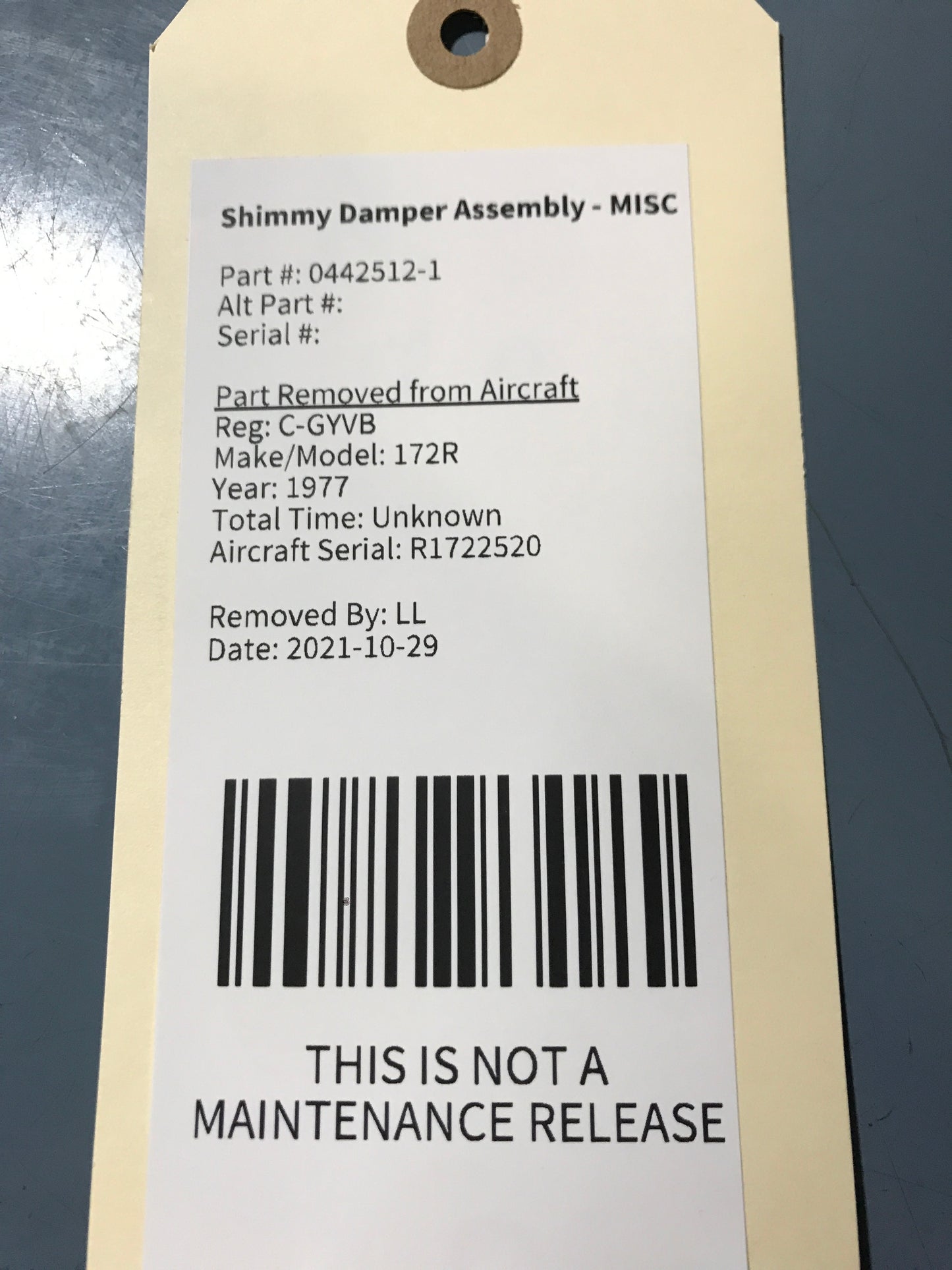 Shimmy Damper Assembly - MISC