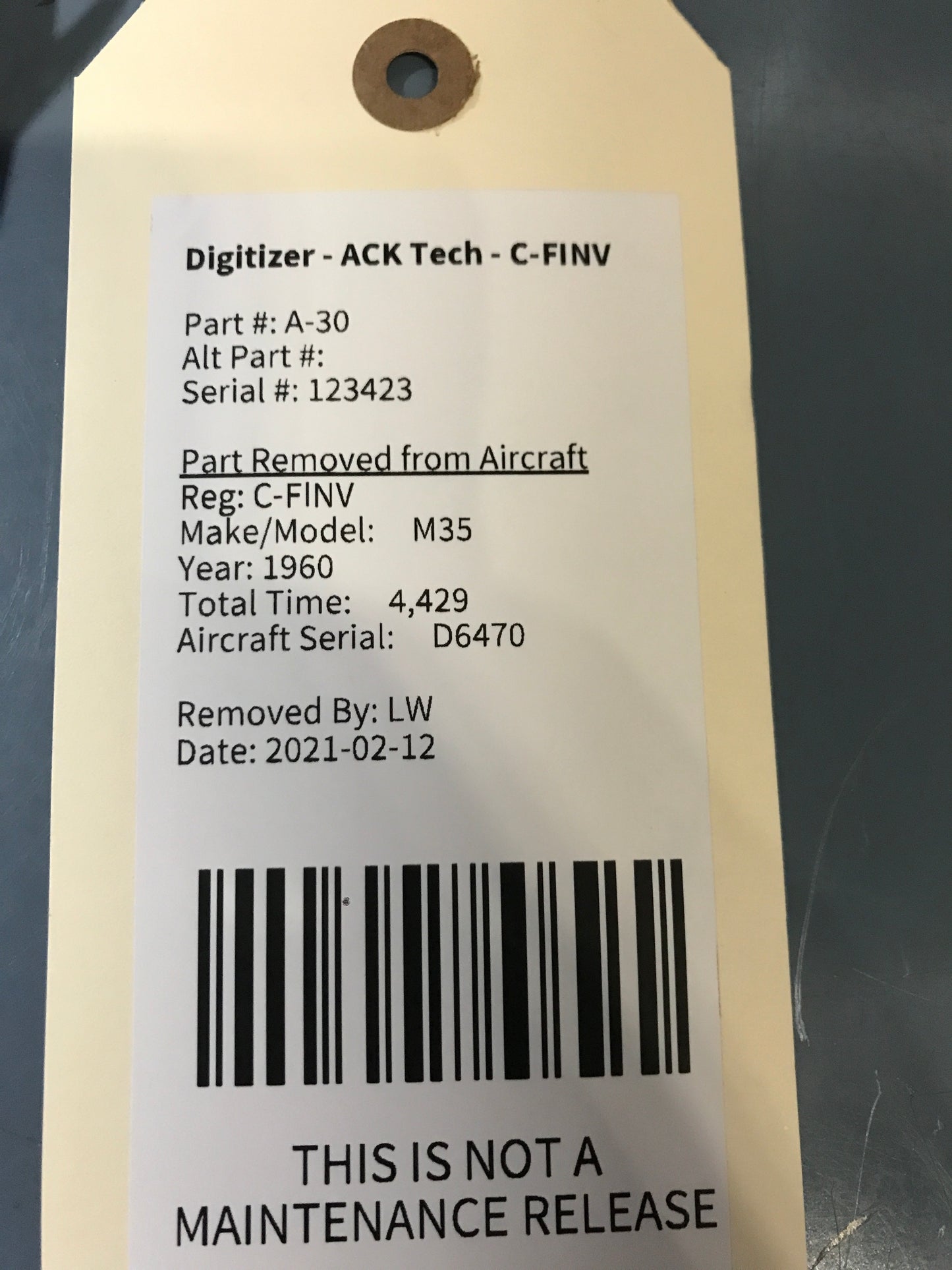 Digitizer - ACK Tech - C-FINV