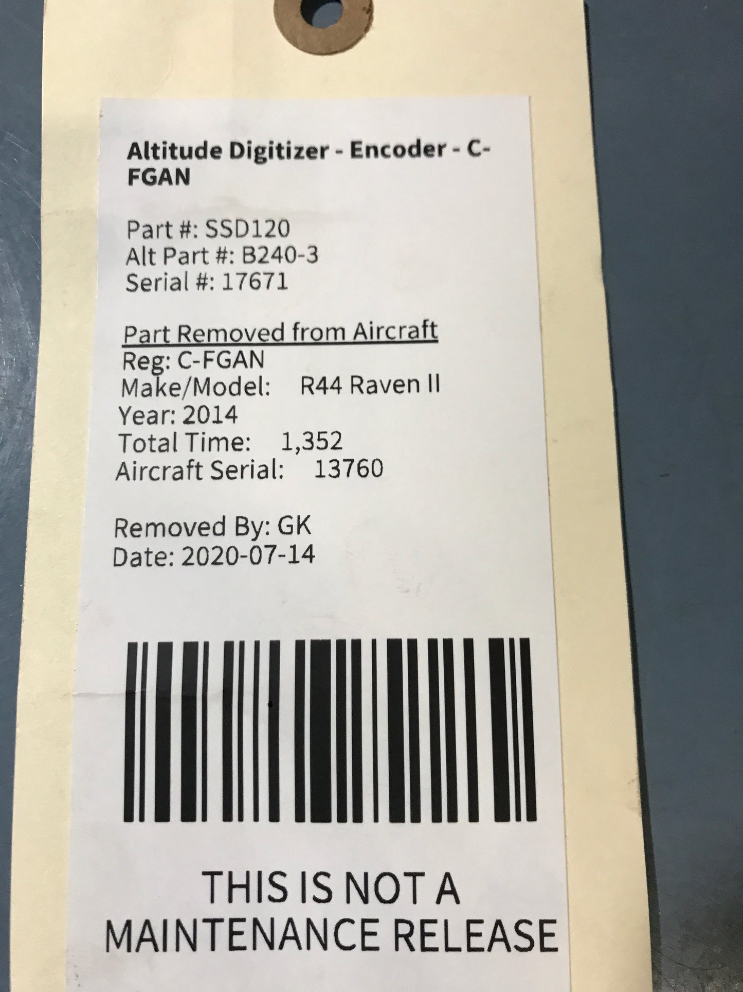 Altitude Digitizer - Encoder - C-FGAN