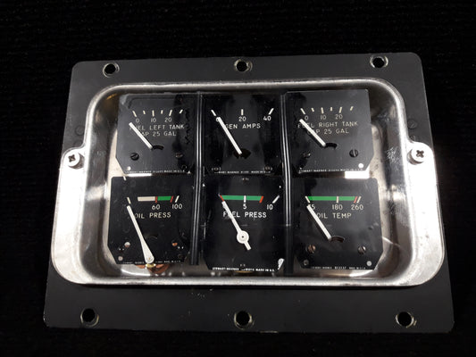 Engine Instrument Cluster - Stewart-Warner - C-FXXQ