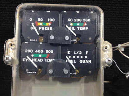 Engine Instrument Cluster - Piper - C-GHJG