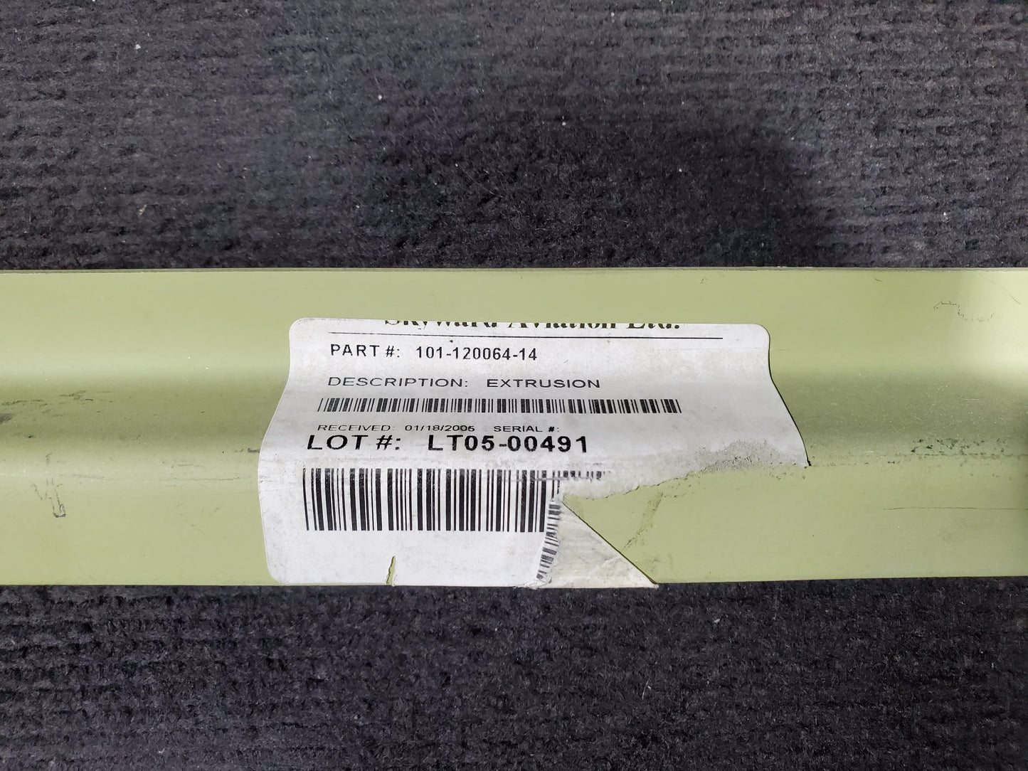 Extrusion RH - 1 of 2 - Misc (#101-120064-14)