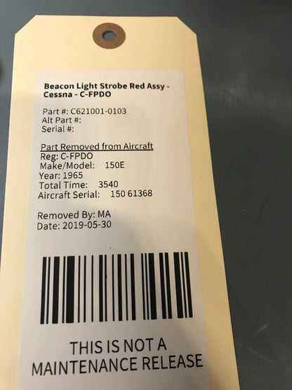 Beacon Light Strobe Red Assy - Cessna - C-FPDO