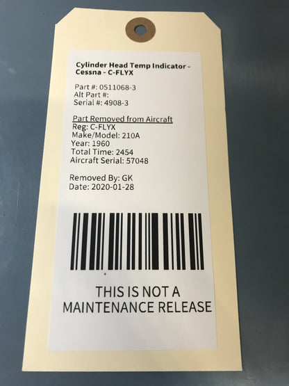 Cylinder Head Temp Indicator - Cessna - C-FLYX