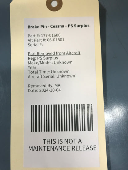 Brake Pin - Cessna - PS Surplus