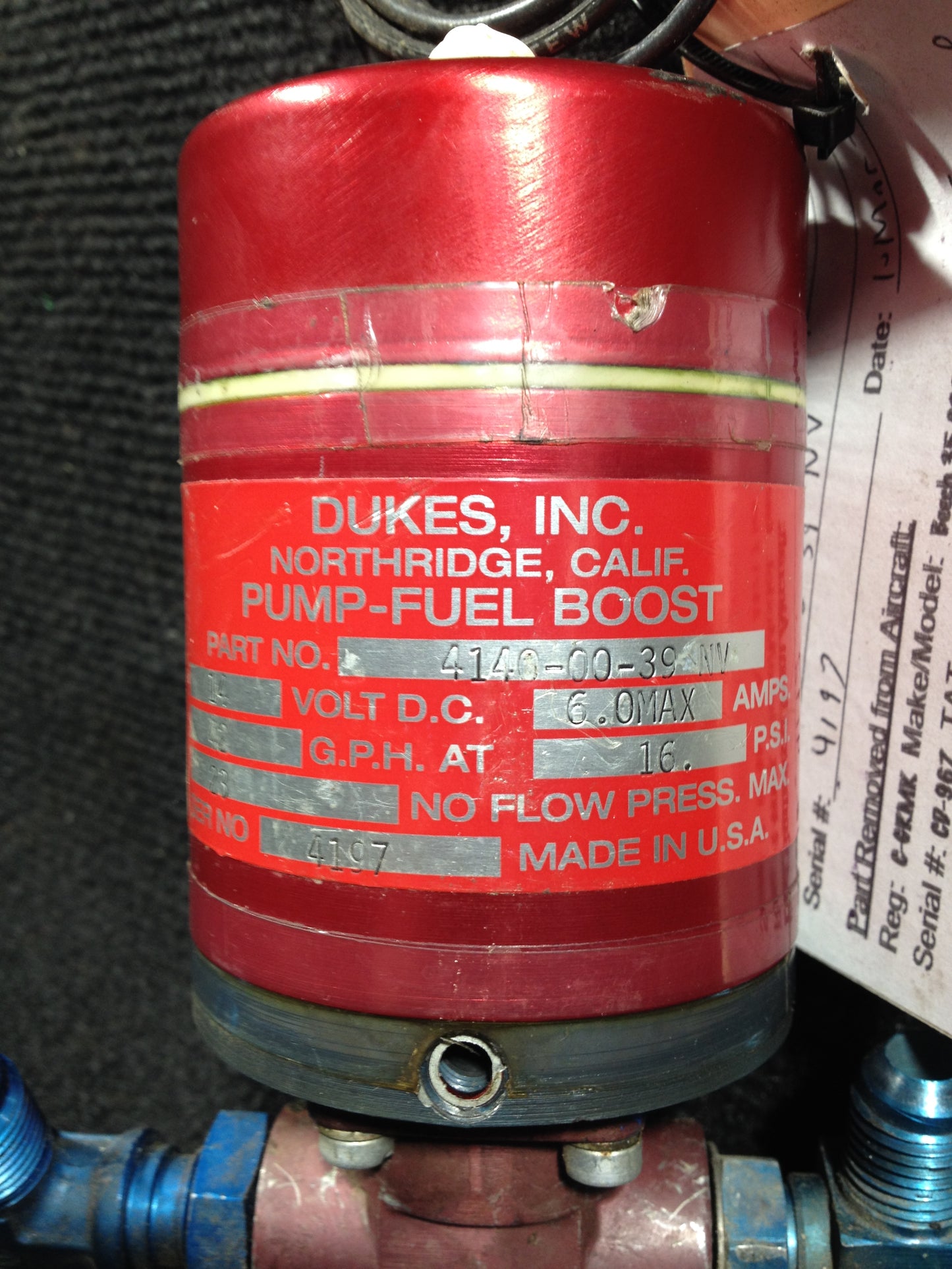 Fuel Pump - Dukes - C-GRMK