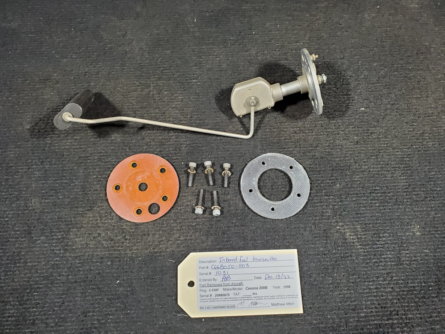 Fuel Transmitter LH-INBD 1 of 2 - C-FSKF (#C668050-1103)