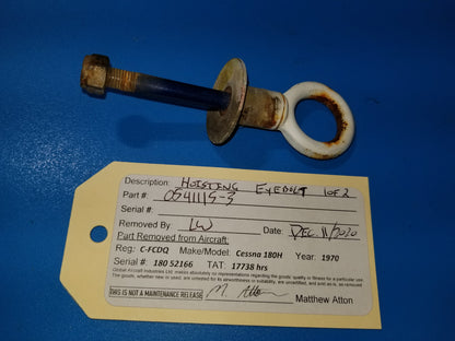 Hoisting Eyebolt - 1 of 2 - C-FCDQ (#0541115-3)