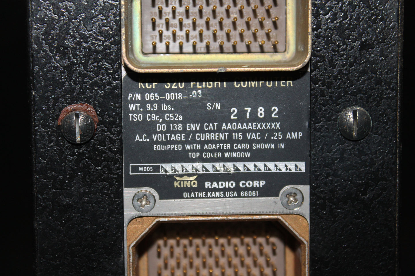 KFC 300 - KCP 320 Flight Computer - I-CODE (#065-0018-03)