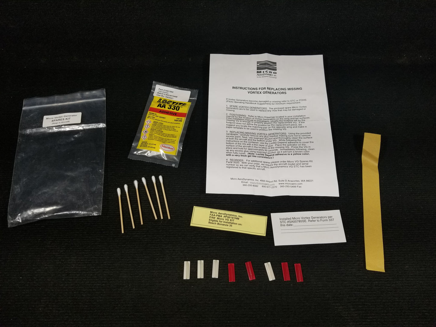 Vortex Generator - Spares Kit - MISC (VFC) (#5020)