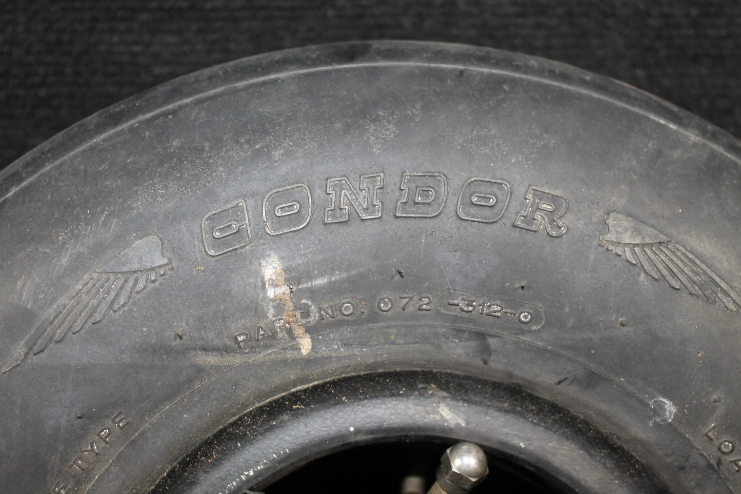 Nose Wheel Tire with Tube - 5.00-5 - Condor - C-FBPO (#072-312-0)