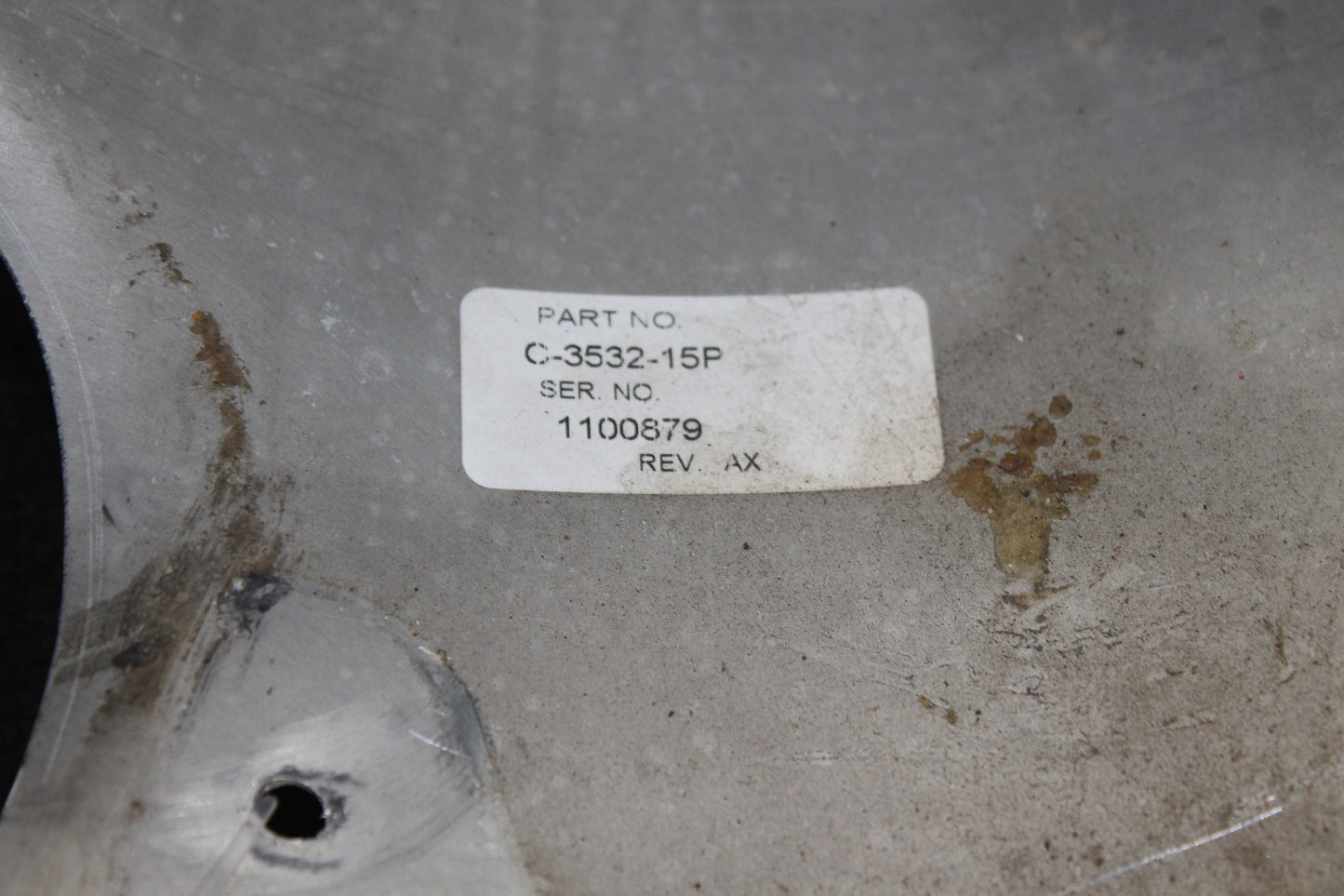 Spinner - 3 Blade and Backing Plate for Hartzell Hub - C-GAYF (#C-3532-15P)