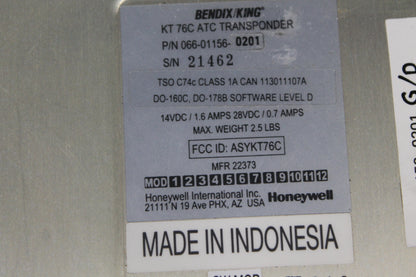 Transponder - Bendix King - C-GFYD