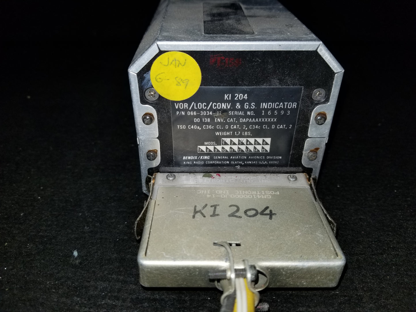 VOR Indicator with Glide slope - Bendix/King - KI 204 - C-GPZL