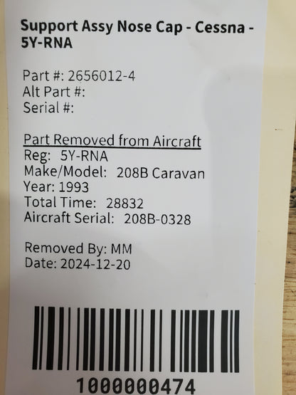 Support Assy Nose Cap - Cessna - 5Y-RNA