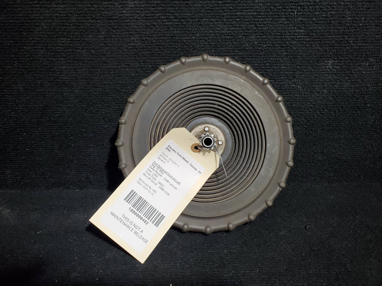 Elevator Trim Wheel - Cessna - 5Y-RNA