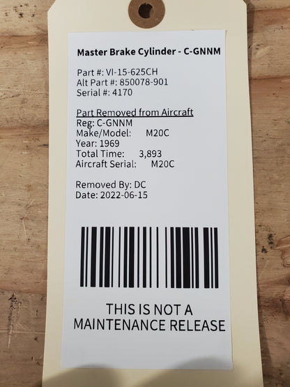 Master Brake Cylinder - C-GNNM