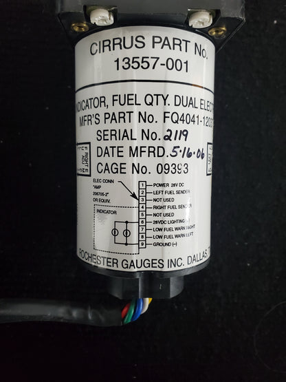 Fuel Quantity Indicator - Rochester Gauges - C-GDJL