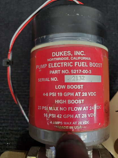 Fuel Boost Pump Assy - Dukes - C-GDJL