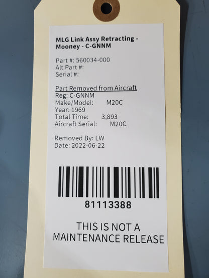 MLG Link Assy Retracting - Mooney - C-GNNM