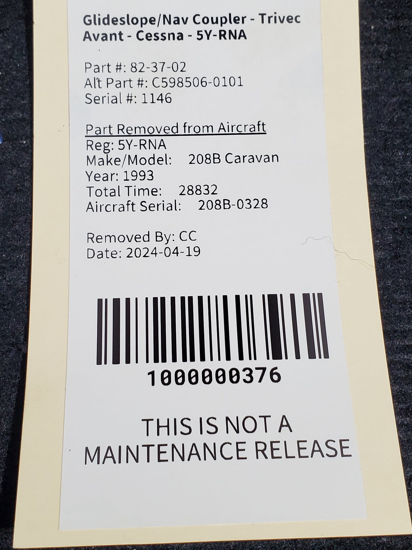 Glideslope/Nav Coupler - Trivec Avant - Cessna - 5Y-RNA