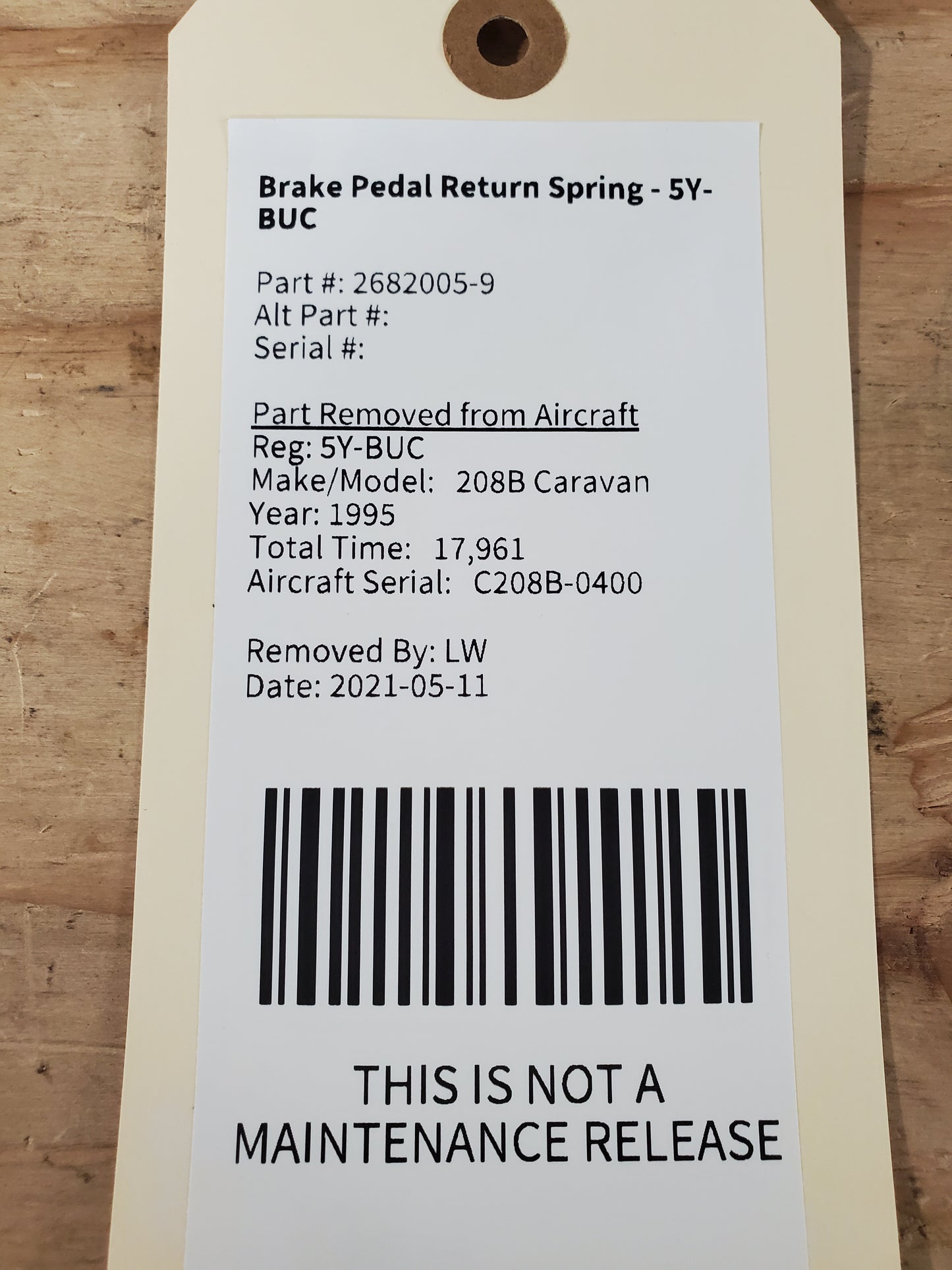 Brake Pedal Return Spring - 5Y-BUC