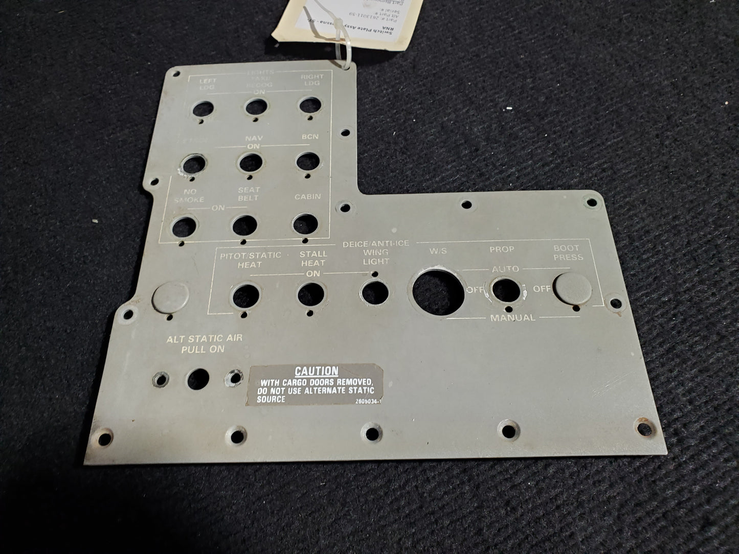 Switch Plate Assy - Cessna - 5Y-RNA