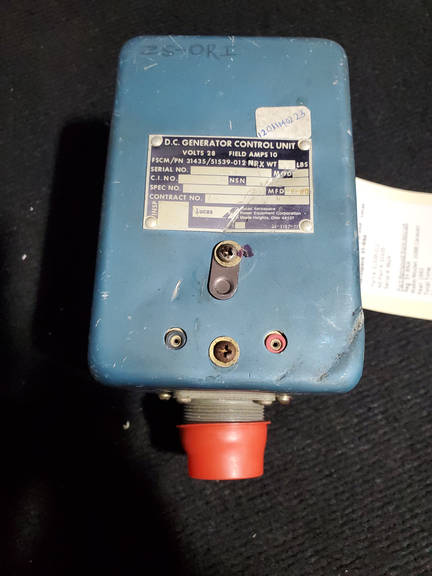 Generator Control Unit - Lucas Aerospace. 5Y-RNA