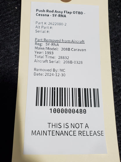 Push Rod Assy Flap OTBD - Cessna - 5Y-RNA